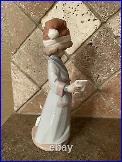 Vintage Retired Lladro 6166 Dear Santa Boy With Dog