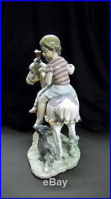 Vintage Retired Lladro #6430 PONY RIDE Children on Fancy Pony withDog (Mint)
