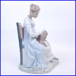 Vintage ZAPHIR Porcelain Figurine Woman & Dog HAND SIGNED J. Puche Lladro Spain