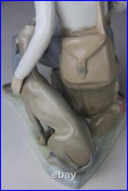 Vintage Zaphir Lladro Porcelain Figurine Hunter with a Dog Rare