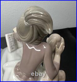 Vtg Lladro''A Lesson Shared'' Girl Reading with Dog #5475 Retired 1987 No Box