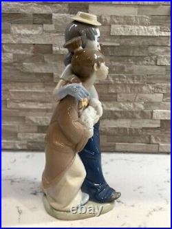 Vtg Lladro Figurine Pal's Forever Clown Girl Dogs #7686 withBox Retired SIGNED