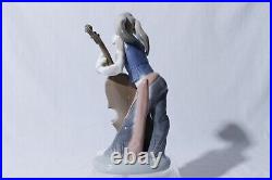 Vtg Lladro Hound Dog Band Member Bass Fiddle Juan Huerta Rare Figurine Repaired