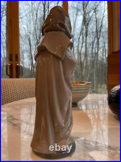 Vtg NAO Lladro Porcelain Figurine Statue Cloaked Boy with Dog 10.25 Beautiful