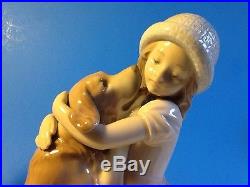Warm Welcome Girl With Dog By Lladro #6903