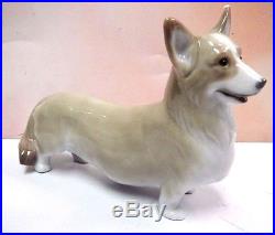 Welsh Corgi Pembroke Dog Figurine 2008 By Lladro Porcelain #8339