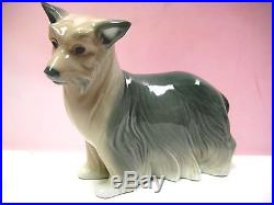 Yorkshire Terrier Dog Figurine By Lladro Porcelain #8318
