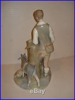 ZAPHIR Early LLADRO HUGE Boy with DOG AND GOATS Statue Figurine RETIRED